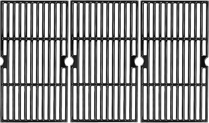 16 7/8" Porcelain Enameled Cast Iron Grill Cooking Grates Replacement for Charbroil 463441312 463432215 463461613 463436214 463436215 463441514 463440109 463436213 463420508 Gas Grill Grate Parts