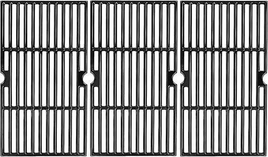 16 7/8" Porcelain Enameled Cast Iron Grill Cooking Grates Replacement for Charbroil 463441312 463432215 463461613 463436214 463436215 463441514 463440109 463436213 463420508 Gas Grill Grate Parts