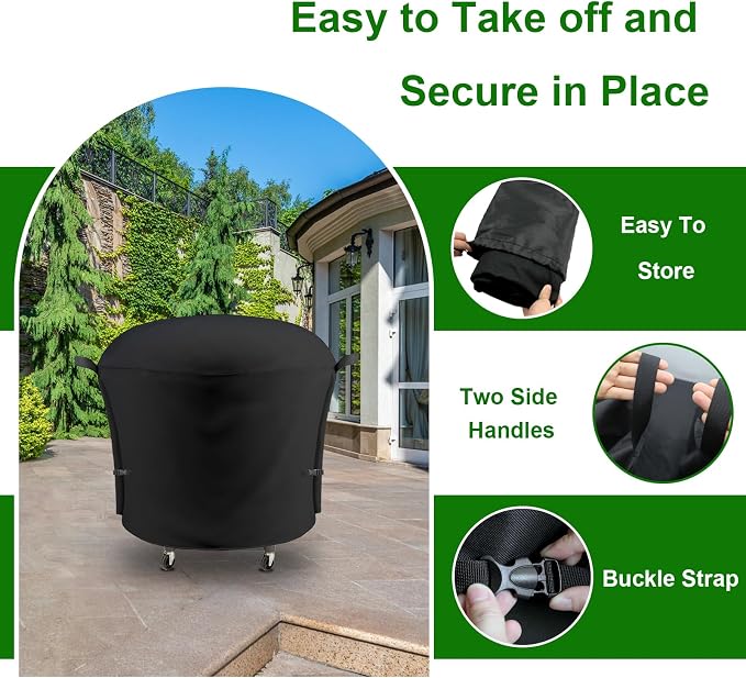 Outdoor Grill Cover Fits Cuisinart 30" CGG-999 XL 360 Griddle Cooking Center, Cover Geny Waterproof 600D Heavy Duty 360° Gas Grill Covers, 46" L x 41" D x 42" H.