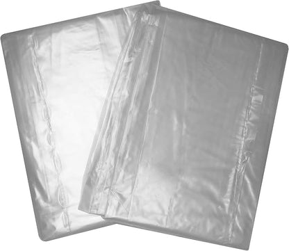 Uboxes (72x46) Chair Covers 2 MIL Heavy Duty Polyethylene to Protect Items from Dust Dirt and Spills, Clear, Set of 2