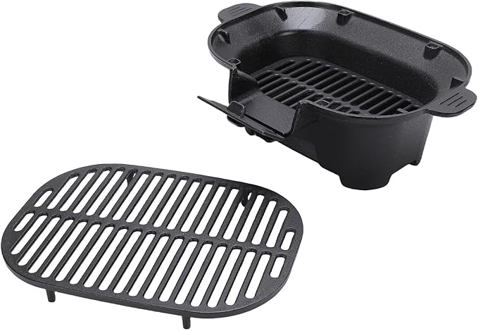 Mini Hibachi Grill Outdoor, Portable Cast Iron Japanese Small BBQ Small Charcoal Grill and Tabletop Cast Iron Skillet for Balcony and Backyard