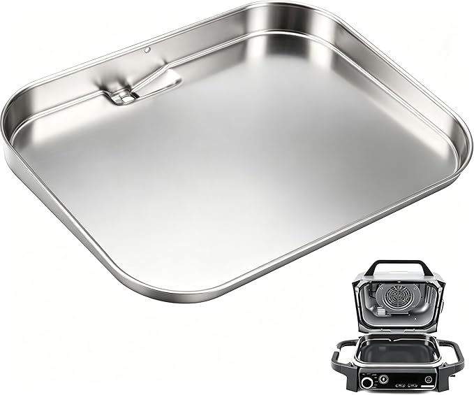 OG701 Griddle Plate Insert for Ninja Woodfire Outdoor Grills OG700 Series, Stainless Steel Griddle Pan for Ninja XSKGRDPLT Woodfire OG701 Grill Accessories