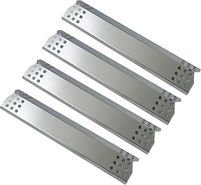 Parts DP130 (4-Pack) Stainless Steel Heat Shield 14 9/16" x 3 3/8" Replacement for Sunbeam, Nexgrill, Grill Master, Charbroil, Kitchen Aid, Members Mark, Uberhaus Gas Grills