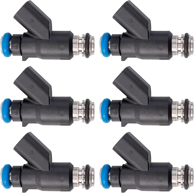TRQ Fuel Injector Set | For 2006-2011 Hyundai Azera 2009 Genesis 2007-2009 Santa Fe 2006-2010 Sonata 2007-2012 Veracruz Kia Amanti Sedona Sorento