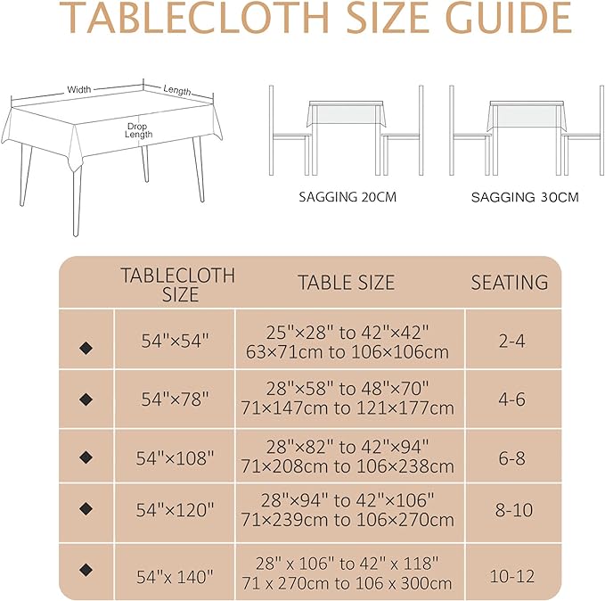 AIRCOWRIE Waterproof Vinyl Tablecloths, Heavy Duty Oil Proof Spill Proof Plastic Table Cloth, Wipe Clean PVC Table Cover for Spring Indoor and Outdoor Use (Embroidery Flower, 54”×78”, Rectangle)