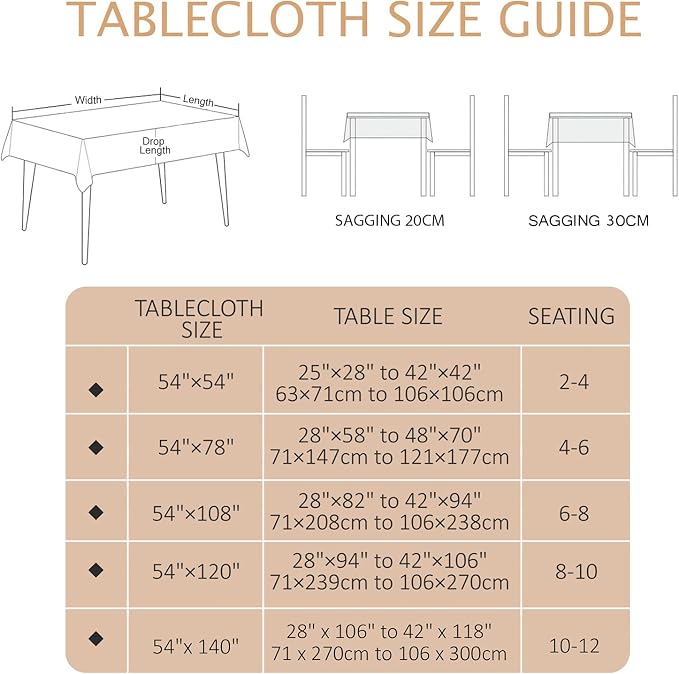 AIRCOWRIE Waterproof Vinyl Tablecloths, Heavy Duty Oil Proof Spill Proof Plastic Table Cloth, Wipe Clean PVC Table Cover for Spring Indoor and Outdoor Use (Embroidery Flower, 54”×54”, Square)