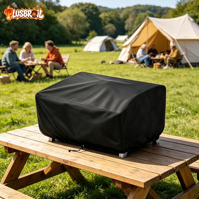 24" Grill Cover for Cuisinart CGG-306 & Pit Boss 75275 Tabletop Grills | 2-Burner Grill Cover for Cuisinart CGG-306 & CGG-059, Fits Pit Boss 75275 PB336GS PB100P1, Heavy Duty 600D Waterproof