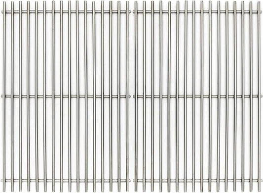 Hongso 17.5" SUS304 Stainless Steel Grill Grates for Weber Spirit E-310, Weber Spirit 300 and GS4 II 300 Series E & S 310 315 320 325 330 SP320, Genesis Silver/Gold B & C, Genesis 1000 Grill 7638 7639