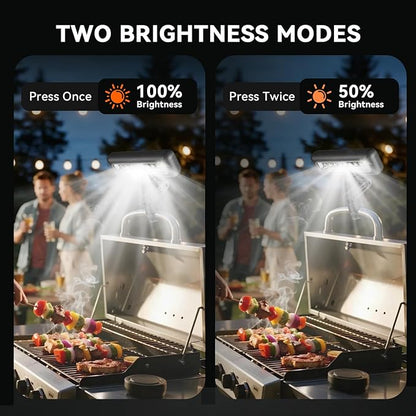 AuntyFey 360°Adjustable Grill Lights for Outdoor Grill Designed for Blackstone Weber Griddle, BBQ Grill Light at Night with 360° Adjustable, LED Grill Lights for Outdoor