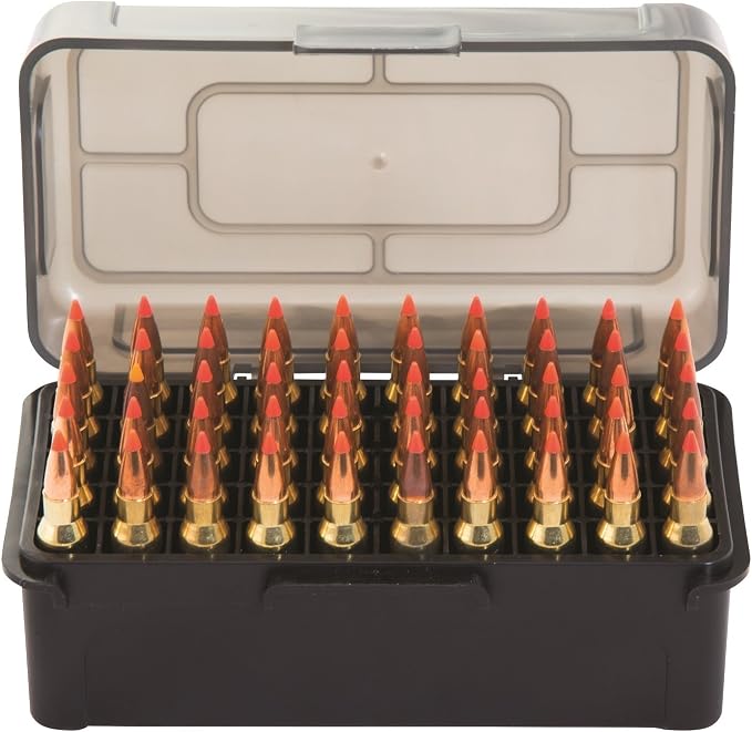 Caldwell 7.62x39 Ammo Box with Removable Lid and Strong Construction for Outdoor, Range, Shooting, Competition and Reloading, 5 count (Pack of 6)