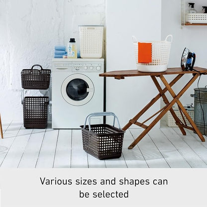 Like-it│SCB-4│Daily use inside or outside of the home. Movable handles make it easy to carry around.|Bathroom essentials, kid's toys, tools, and gardening.|18.03" x 12.01"x 10.35"| Mint Blue |6.6 gal