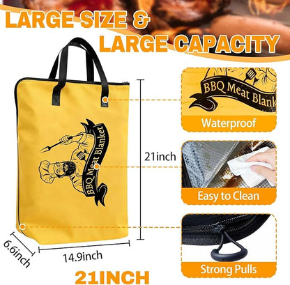 BBQ Meat Resting Blanket - Insulated Reusable Smoker Resting Bag, Perfect BBQ Gift for Men, Dad, Husband | Ideal for Father’s Day, Birthday & Christmas