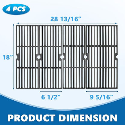 SafBbcue 18 3/16" Cooking Grates for Charbroil Performance G422-0012-W1 G422-0013-W1 463243518 463243519 463275717 4632755177 463274419 Grill Grids Replacement Parts, Char-Broil 5 6 Burner Grill Parts