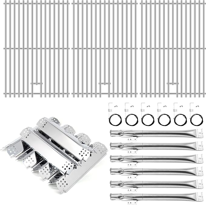 Replacement Parts for Nexgrill 720-0898 730-0898 720-0898A, Parts Kit for Nexgrill 720-0898 6 Burner Gas Grill, 720-0898 Grates, 720-0898 Burners, 720-0898 Igniter, 720-0898 Flame Tamers