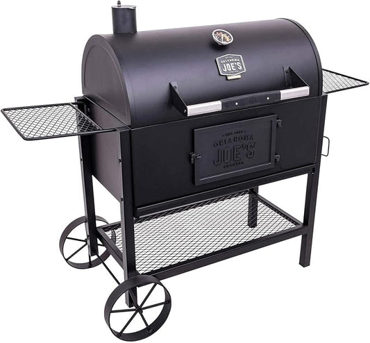 Oklahoma Joe's® Judge Charcoal Grill - 19302087 & Judge Charcoal Smoker Cover, Black