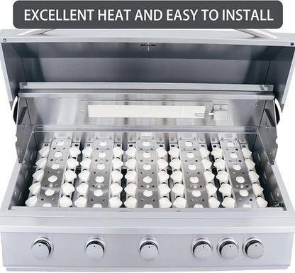 RJC009P Briquette Tray Grill Replacement Parts for RCS 26” 32” 40” Premier Series RJC26A RJC32A RJC32AL RJC40A Summerset Sizzler Pro 26” 32” 40” Grills BRNCOV-SIZ SunFire 26" 32" 38" Heat Plates 4Pcs