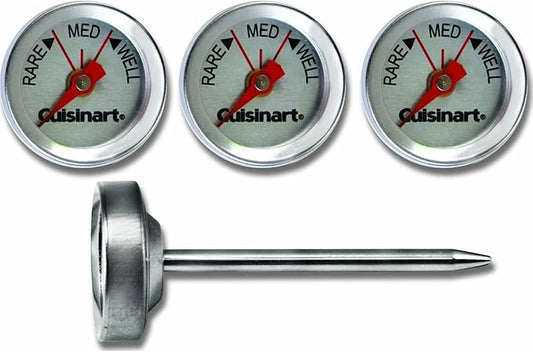 Cuisinart CSG-603 Outdoor Grilling Steak Thermometers (Set of 4) , Stainless Steel