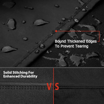 iCOVER Grill Cover, 82 Inch BBQ Grill Cover for Outdoor Grill, 600D Heavy-Duty Waterproof BBQ Cover, Fade Resistant Barbecue Cover, Large Gas Grill Covers for Weber, Charbroil, Brinkmann, etc