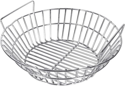 Charcoal Ash Basket for Large Big Green Egg, Kamado Classic, Pit Boss, Louisiana Grills, Primo Kamado and Large Grill Dome - Heavy Duty Stainless Steel