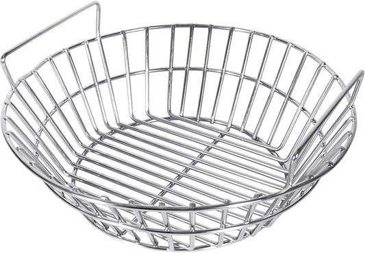 Charcoal Ash Basket for Large Big Green Egg, Kamado Classic, Pit Boss, Louisiana Grills, Primo Kamado and Large Grill Dome - Heavy Duty Stainless Steel