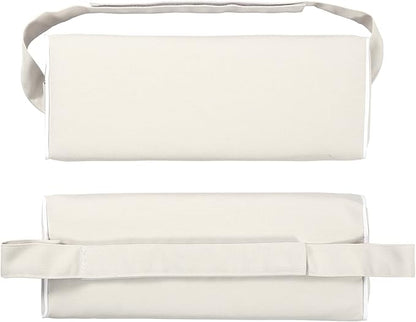 Enipate Outdoor Chaise Lounge Head Pillow, Pack of 2 Water Resistant Headrest Pillows with Elastic Band for Pool Patio Chairs