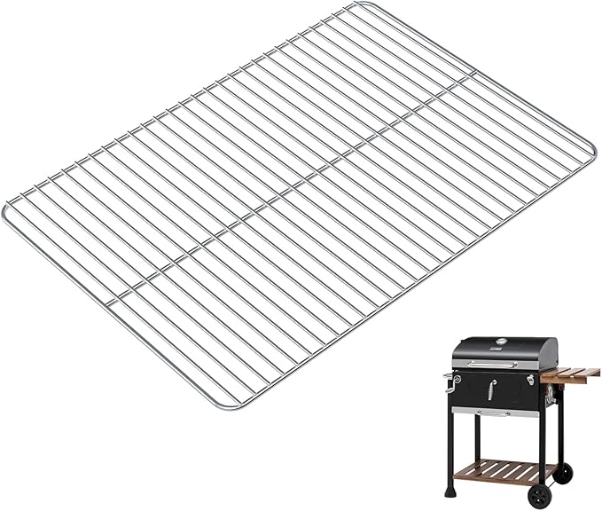 Stainless Steel Grill Grate Replacement Parts for Royal Gourmet Griddle 24-Inch CD1824E Charcoal Grill, Non-stick Cooking Grid for Royal Gourmet Grill Parts CD1824M CD1824AC CD1824EC CD1824AX CD1824A