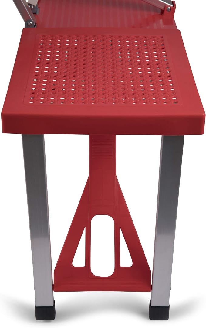 Picnic TIME Portable Folding Picnic Table with Seats for 4, Collapsible Aluminum Table with Benches & Umbrella Hole, Lightweight Foldable Table for Camping, Travel, Backyard, Tailgating | with Umbrella Hole