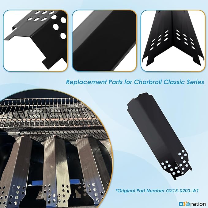 Grill Parts for Charbroil Classic 360 3-Burner 463613717 463742418 463773817 463773917 G215-0203-W1 G320-0200-W1A Charbroil Classic Grill Replacement Parts, for American Gourmet 465735621