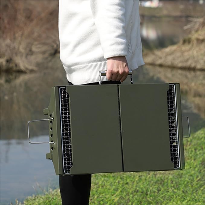 Charcoal Grills BBQ Grill BBQ Grill Box Outdoor Foldable Camping Barbecue Stove Portable Barbecue Grill Charcoal Camping Barbecue Grill Outdoor Grill