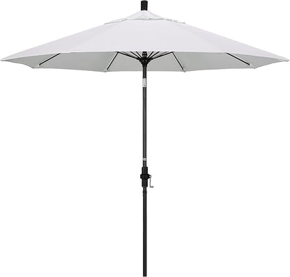 California Umbrella 9' Round Aluminum Pole Fiberglass Rib Market Umbrella