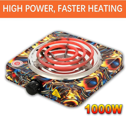 minkah Coal Burner Coconut Charcoal Starter High Power Electric Stove Coconut Charcoal Starter Smart Heat Control Long Cable for BBQ Kitchen