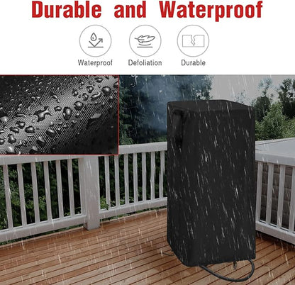 Outdoor Fryers Cover for CreoleFeast Aluminum 30 Qt. Turkey Fryer Pot Set, Waterproof Deep Fryer Cover for Outdoor Cooking - 13" D x 15" W x 30" H