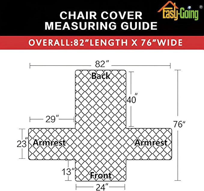 Easy-Going Reversible Couch Cover, Small Chair, Darkgray/Beige | Machine Washable Slipcover For Dogs, Water Resistant Furniture Mat For Living Room, Non-Slip Sofa Cover, Pet Friendly