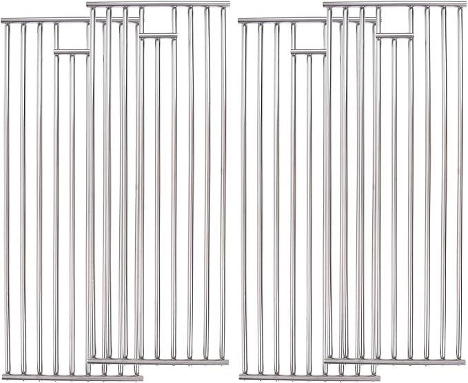 J&HYBBQ 4Pcs Stainless Steel Grill Grate 19 1/4 x 7.5 Inch, 7.8 mm Rod BBQ Grill Grate Compatible with Bull Angus, Brahma, Outlaw, Steer Premium, Lonestar Select, 7 Burner Premium, Lion Premium