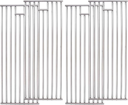 J&HYBBQ 4Pcs Stainless Steel Grill Grate 19 1/4 x 7.5 Inch, 7.8 mm Rod BBQ Grill Grate Compatible with Bull Angus, Brahma, Outlaw, Steer Premium, Lonestar Select, 7 Burner Premium, Lion Premium