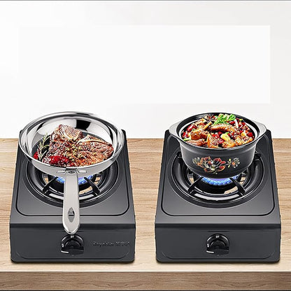 Gas Hob 4.2Kw Portable Camping Gas Stove Indoor Lpg Cooktop Single Burner Cooker 37X29X14Cm (Lpg) (Lpg)