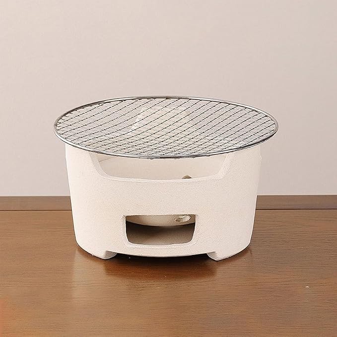 Pottery Barbecue Stove, Portable Wood Clay Charcoal Stove, Multipurpose Outdoor Charcoal Stove, Indoor Charcoal Grill,A-21CM