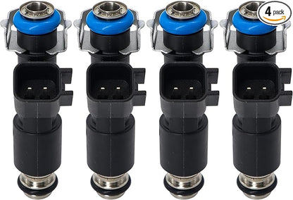 HiSport 4 PCS Fuel Injectors 12582219 Disc Fuel Injectors 2.2L with Retainer Clip Replacement for chevrolet Cobalt 2005-2010,Compatible with Pontiac G5 2007-2010,Pursuit 2005-2006 L4 2171634