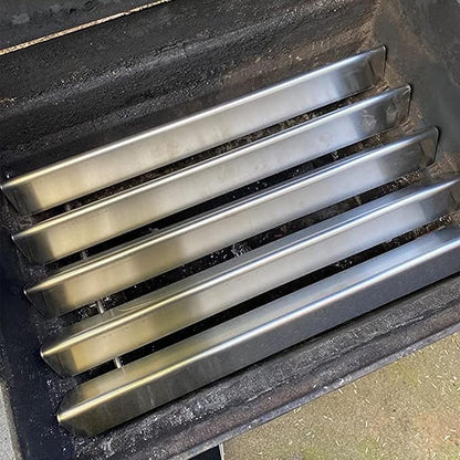 Uniflasy Grill Parts Replacement for Weber Spirit 310 E310, Genesis Silver B C, Genesis Platinum B C, Weber 900 (Side Control), 28 1/8" Stainless Steel Burner, 22.5" Stainless Steel Flavorizer Bars