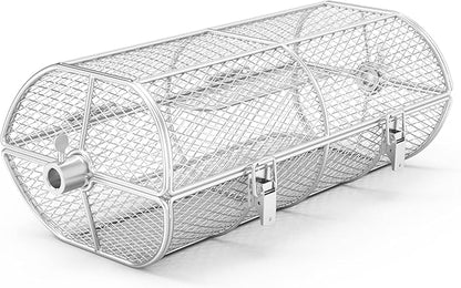only fire Universal Stainless Steel Rotisserie Grill French Fries Basket Fits for Any Gas Grill