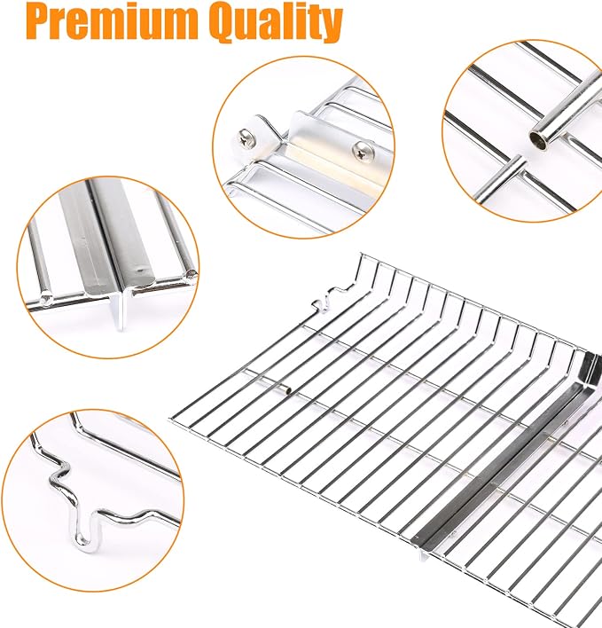 Grill Warming Rack for Char Griller Replacement Parts | Stainless Steel Warming Rack Replacement for chargriller 5050 3001 5650 5072 3008 parts