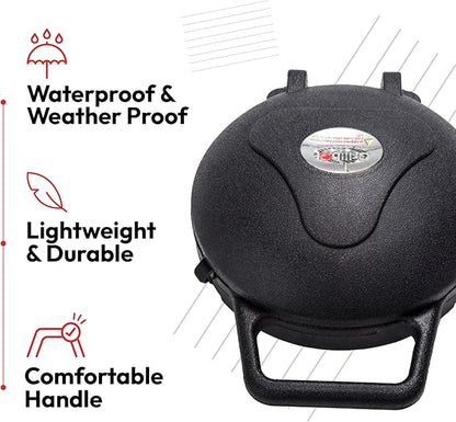 Grillbot Carry Case Automatic Grill Cleaning Robot – Weatherproof, Portable Protective Case with Handle & Locking Tabs