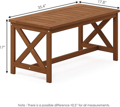Furinno FG18111 Tioman Coffee Table, X-Leg, Natural