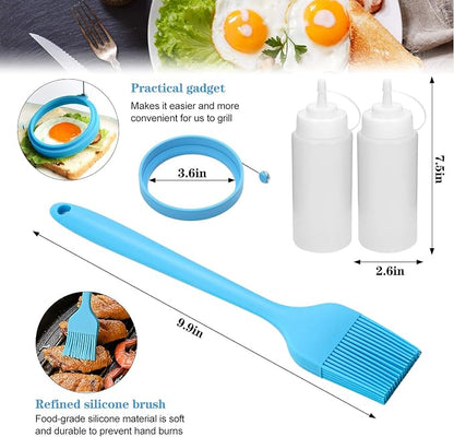 Flat Top Griddle Accessories Set for Blackstone and Camp Chef | Professional Grill Spatula Set with Burger Spatulas Scraper, BBQ Tool Utensils Kit for Men Outdoor Grills Cooking