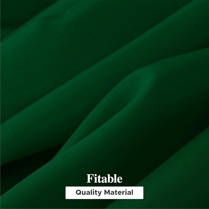 Fitable 6 Pack Tablecloths for Rectangle Table, 90 x 132 Inch, Hunter Green | Wrinkle & Stain Resistant, Washable Polyester Fabric Cloth Cover, For Wedding Party Banquet Formal Events Christmas