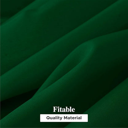 Fitable 6 Pack Rectangle Tablecloths, 70 x 108 Inch, Hunter Green | Wrinkle & Stain Resistant, Washable Polyester Fabric Cloth Cover, For Wedding Party Banquet Formal Events Christmas