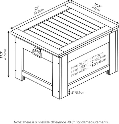 Furinno FG19917 Tioman Outdoor Hardwood Cooler, Natural