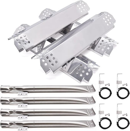 Grill Replacement Parts for Nexgrill 720-0830H, Nexgrill 720-0888, 720-0888N, Grill Burner Tubes, Heat Shield Tent Plates and Grill Igniters Kit Replacement for Home Depot Nexgrill 4 Burner 720-0830H