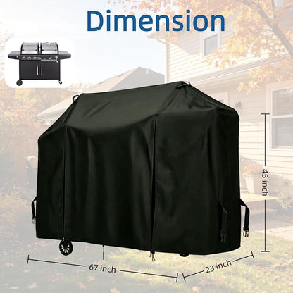 Propane Gas Grill Griddle Combo Cover for Sophia William for Royal Goumet | 67x23x45,Waterproof Dustproof Oxford Fabric,for Sophia William for Royal Gourmet ZH3002N for Brand Man Grill Combo