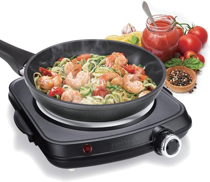 EUROSTAR Single Burner, Black